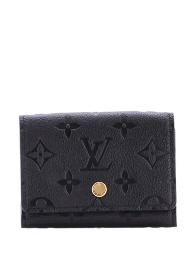 Pre-owned Louis Vuitton Business Monogram Empreinte Leather Card Holder In Black