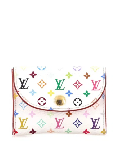 Pre-owned Louis Vuitton Business Monogram Multicolor Card Holder In White