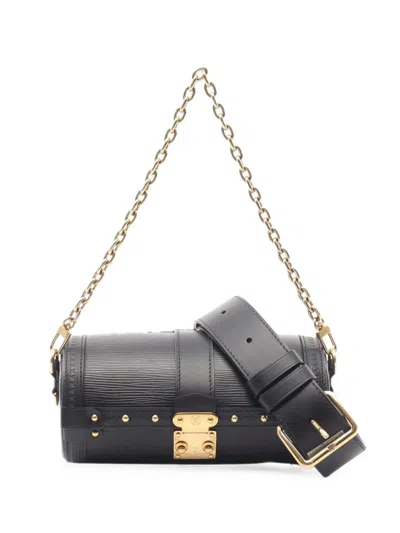 Louis Vuitton Butterfly Epi Shoulder Bag In Black
