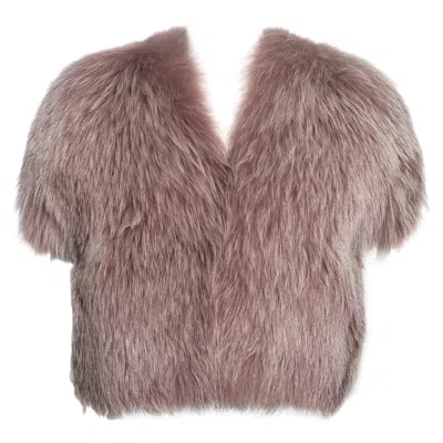 Pre-owned Louis Vuitton By Marc Jacobs Fox Fur Jacket, Fw 2003 In Brown