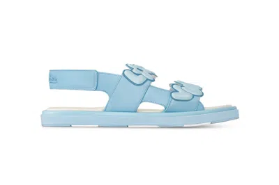 Pre-owned Louis Vuitton By Tyler, The Creator Lv Flower Sandal Blue In Blue/light Blue