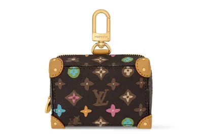 Pre-owned Louis Vuitton By Tyler, The Creator Monogram Craggy Trunk Key Holder And Bag Charm Chocolate Craggy