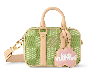 Pre-owned Louis Vuitton By Tyler, The Creator Nano Porte Documents Voyage In Green Damier Golf