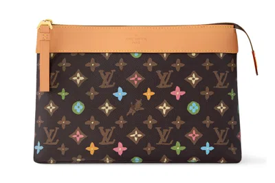 Pre-owned Louis Vuitton By Tyler, The Creator Pochette Voyage Souple Chocolate Craggy Monogram