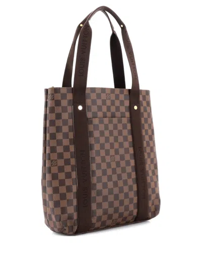 Pre-owned Louis Vuitton Cabas Beaubourg Damier Tote Bag In Brown
