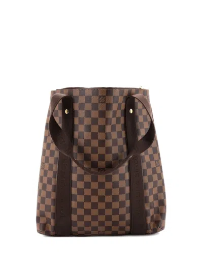 Pre-owned Louis Vuitton Cabas Beaubourg Damier Tote Bag In Brown