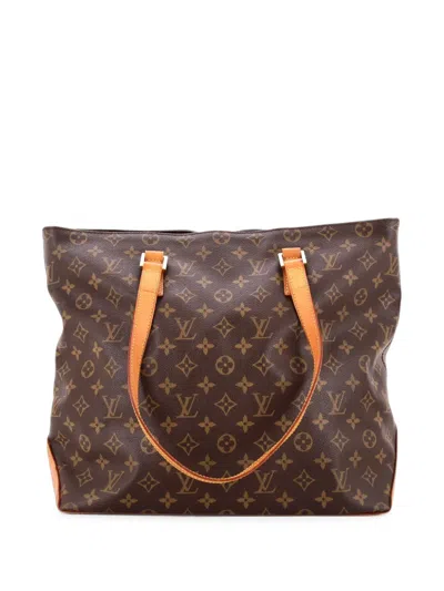 Pre-owned Louis Vuitton Cabas Mezzo Monogram Canvas Tote Bag In Brown