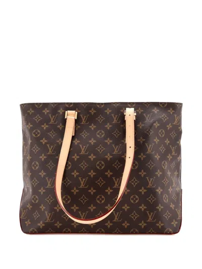 Pre-owned Louis Vuitton Cabas Mezzo Nm Monogram Canvas Tote Bag In Brown