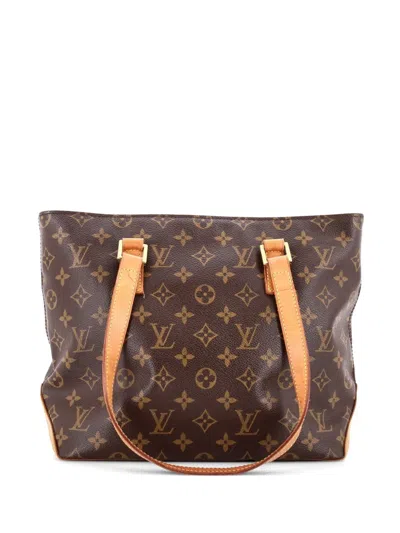 Pre-owned Louis Vuitton Cabas Piano Monogram Canvas Tote Bag In 褐色