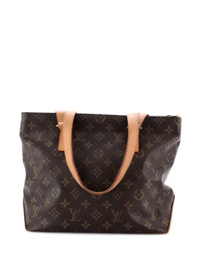 Pre-owned Louis Vuitton Cabas Piano Monogram Canvas Tote Bag In Brown