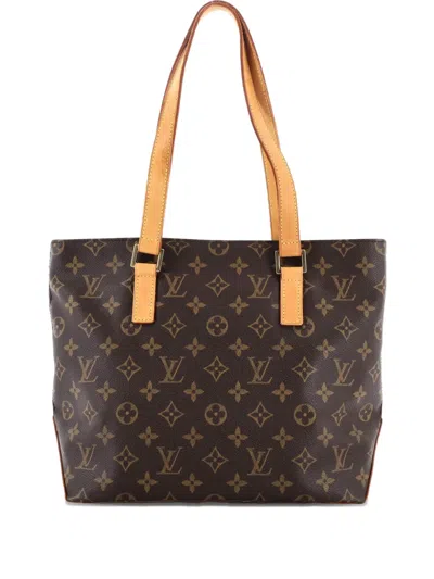 Pre-owned Louis Vuitton Cabas Piano Monogram Canvas Tote Bag In Brown