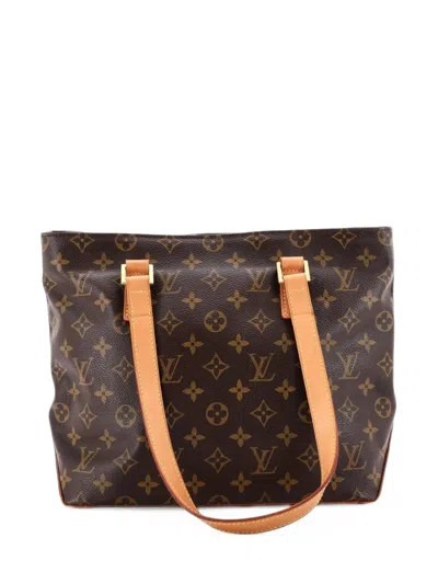 Pre-owned Louis Vuitton Cabas Piano Monogram Canvas Tote Bag In Brown