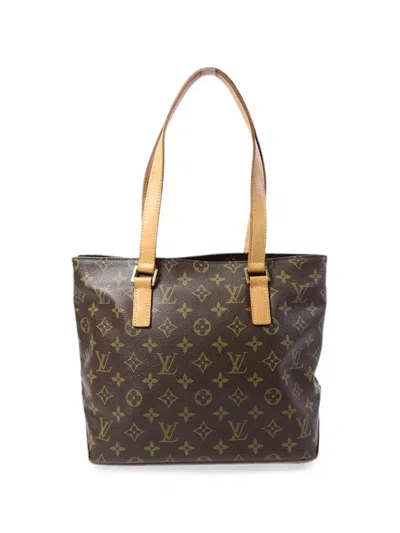 Pre-owned Louis Vuitton Cabas Piano Monogram Shoulder Bag In Brown