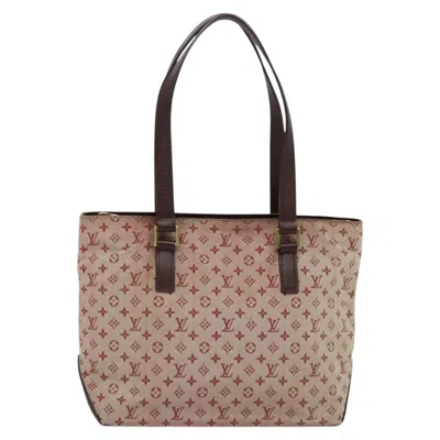 Pre-owned Louis Vuitton Cabas Piano Pink Canvas Tote Bag ()