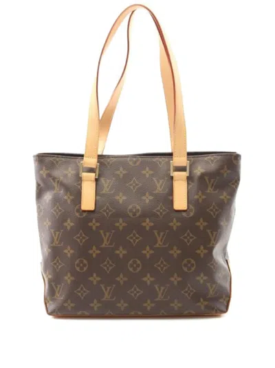 Pre-owned Louis Vuitton Cabas Piano Shoulder Bag In Brown