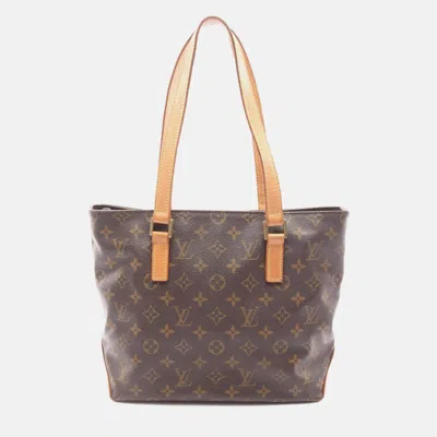 Pre-owned Louis Vuitton Cabas Piano Shoulder Tote Bag Monogram Canvas Brown
