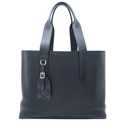 Pre-owned Louis Vuitton Cabas Voyage Leather Tote Bag () In Black