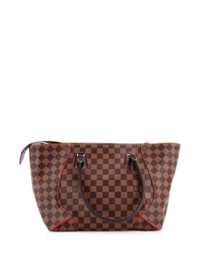 Pre-owned Louis Vuitton Caissa Damier Mm Tote Bag In Brown