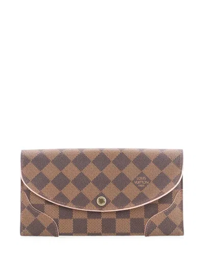 Pre-owned Louis Vuitton Caissa Wallet Damier Small Wallets In Brown