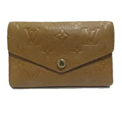 Pre-owned Louis Vuitton Camel Leather Wallet (bi-fold) ()