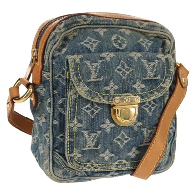 Pre-owned Louis Vuitton Camera Bag Monogram Denim Blue Denim_jeans Shoulder Bag Bag ()