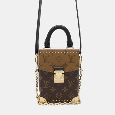 Pre-owned Louis Vuitton Camera Box Noir Monogram Monogram Reverse Canvas