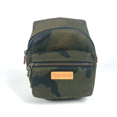 Pre-owned Louis Vuitton Camouflage Green Canvas Backpack ()