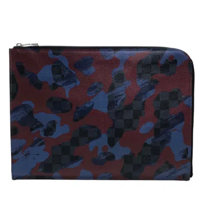 Pre-owned Louis Vuitton Camouflage Multi-color Damier Graphite Clutch Bag Pochette Pouch ()