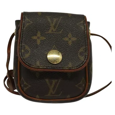Pre-owned Louis Vuitton Cancun Brown Canvas Clutch Bag ()