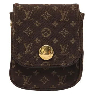 Pre-owned Louis Vuitton Cancun Brown Canvas Clutch Bag ()