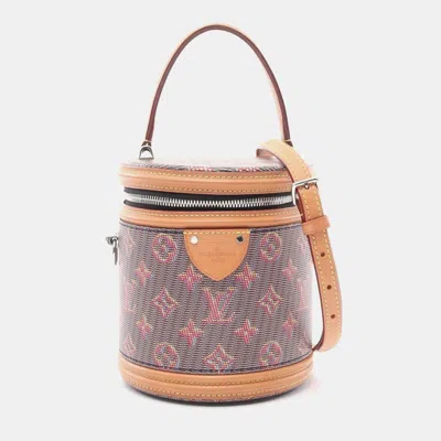 Pre-owned Louis Vuitton Cannes 2way Handbag Monogram Lv Pop Pink Brown Lv