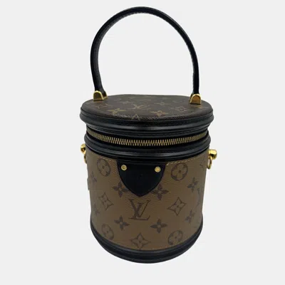 Pre-owned Louis Vuitton Cannes Brown Monogram Reverse Canvas Shoulder Bag