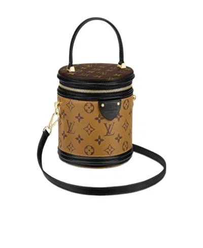 Pre-owned Louis Vuitton Cannes Cylinder Handbag In Brown