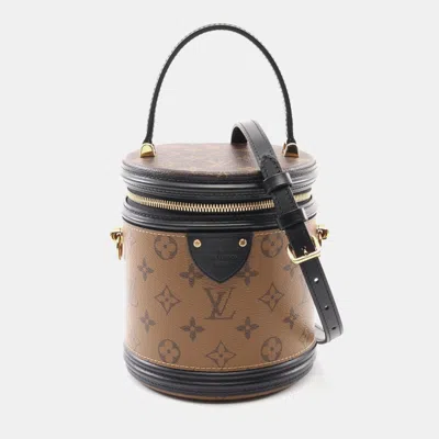 Pre-owned Louis Vuitton Cannes Hand Shoulder Crossbody Bag Monogram Reverse Leather