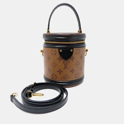 Pre-owned Louis Vuitton Cannes Handbag Monogram Reverse Brown