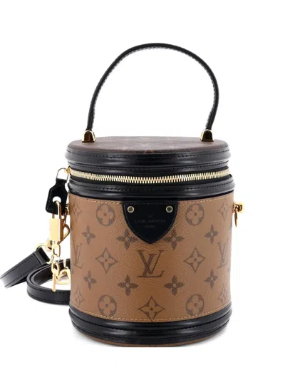 Pre-owned Louis Vuitton Cannes Handbag Reverse Monogram Canvas Satchel
