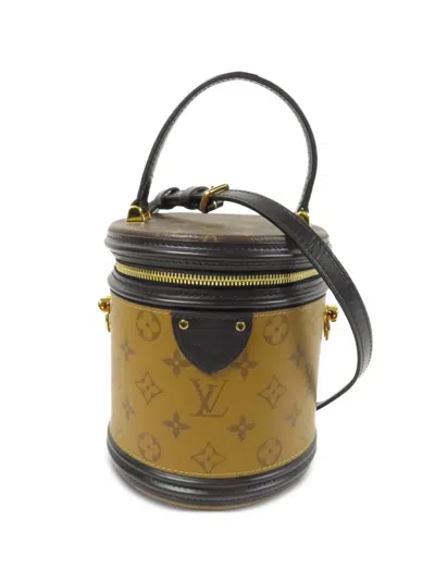 Pre-owned Louis Vuitton Cannes Monogram Reverse Canvas Crossbody Bag In Neutral