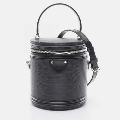 Pre-owned Louis Vuitton Cannes Shoulder Hand Crossbody Bag Epi Leather Noir In Black