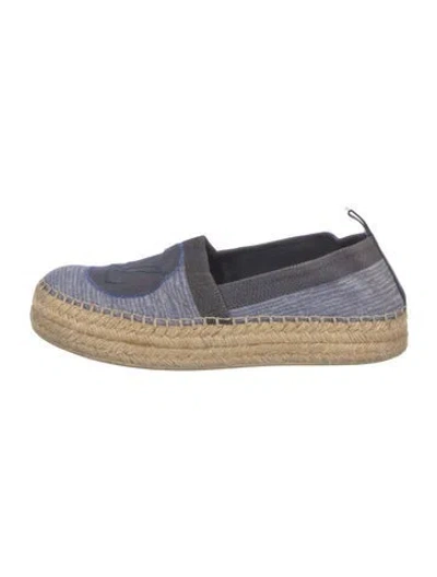 Pre-owned Louis Vuitton Canvas Colorblock Pattern Espadrilles In Blue