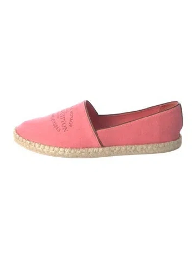 Pre-owned Louis Vuitton Canvas Espadrilles In Pink