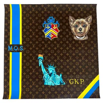 Pre-owned Louis Vuitton Canvas New York Painting, 2021 In Black
