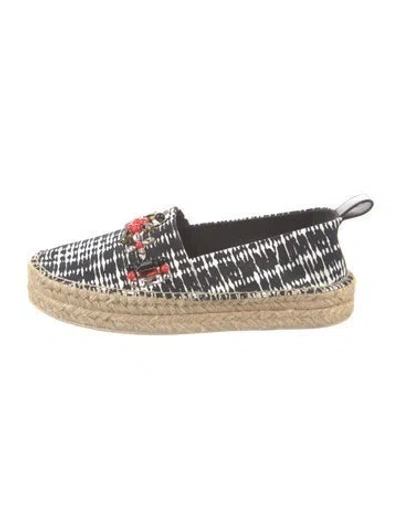 Pre-owned Louis Vuitton Canvas Printed Espadrilles In Blue