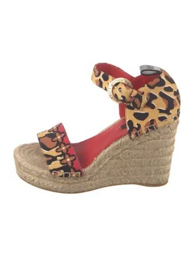 Pre-owned Louis Vuitton Canvas Printed Espadrilles In Neutral