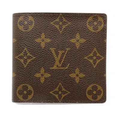 Pre-owned Louis Vuitton Canvas Wallet (bi-fold) () In Brown