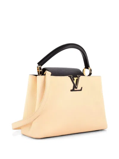 Pre-owned Louis Vuitton Capucines Bag Leather Pm Satchel