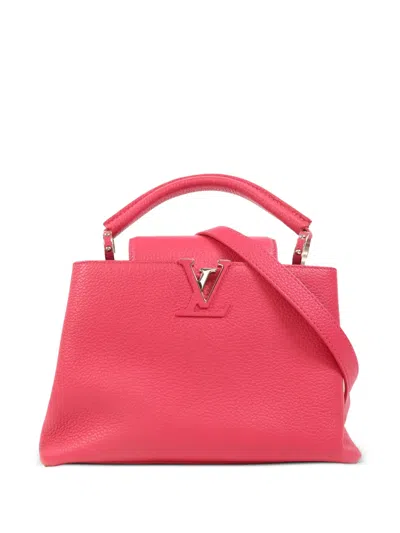 Pre-owned Louis Vuitton Capucines Bb Tote Bag In Pink