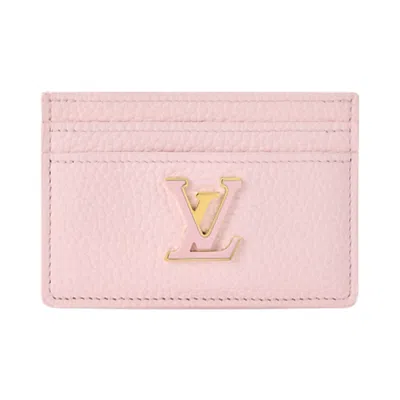 Pre-owned Louis Vuitton Capucines Card Holder 'sweet Pink Taurillon Leather' | Women's Size Onesize
