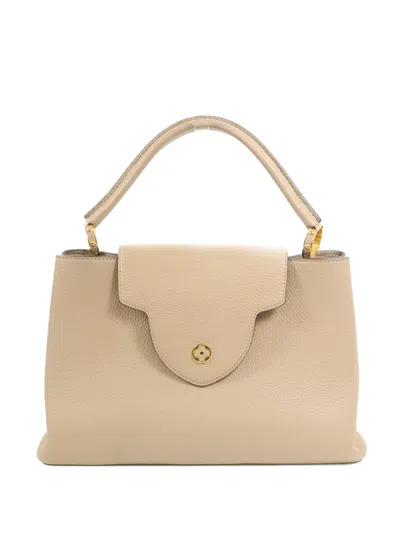 Pre-owned Louis Vuitton Capucines Gm Shoulder Bag In Neutral