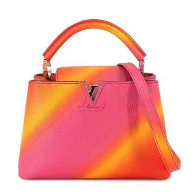 Pre-owned Louis Vuitton Capucines Leather Shoulder Bag () In Multi