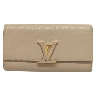 Pre-owned Louis Vuitton Capucines Leather Wallet () In Multi